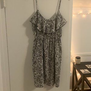 White and grey Dress